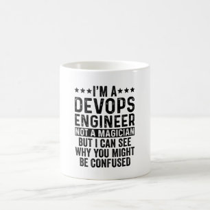Caneca De Café Eu sou um Engenheiro de Devops não um Engraçado de