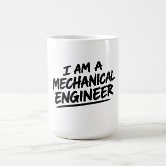 Caneca De Café Eu Sou um Engenheiro Mecânico Tipografia Negrito P