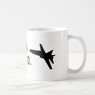 Caneca De Café Eu sou um F-18, bro