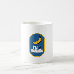 Caneca De Café Eu Sou Um Fantasia de Banana Halloween Fruta