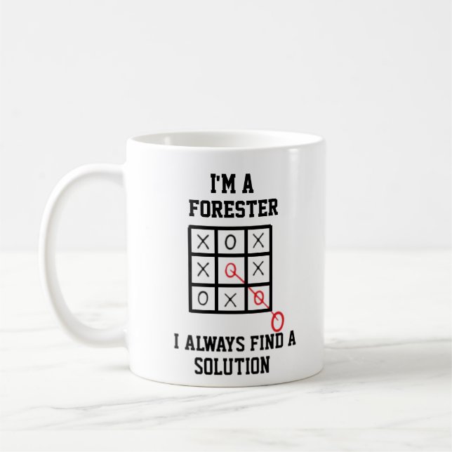 Caneca De Café Eu Sou Um Forestor Eu Sempre Encontro Uma Mudança  (Esquerda)