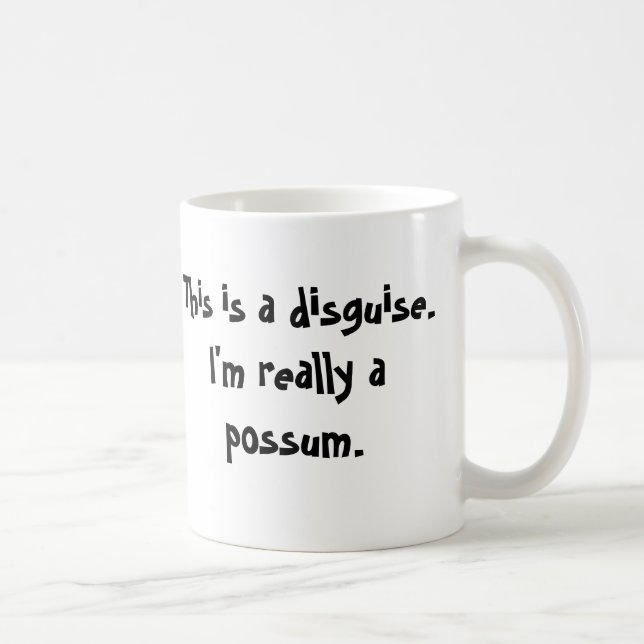 Caneca De Café Eu sou um gambá (Direita)