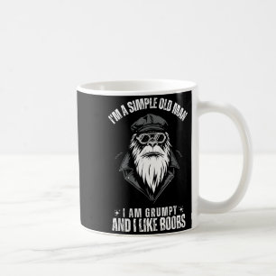 Caneca De Café Eu sou um homem velho simples eu sou rabugento e e