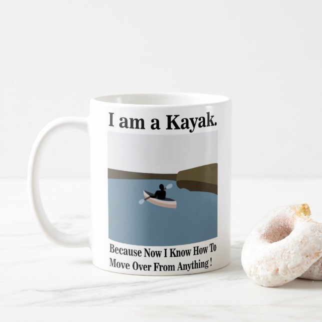 Caneca De Café Eu sou um Kayak Canoando Kayaking (Com Donut)