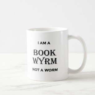 Caneca De Café Eu sou um livro Wyrm não um sem-fim