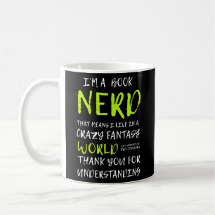 Caneca De Café Eu Sou Um Nerd De Livro Para Livro