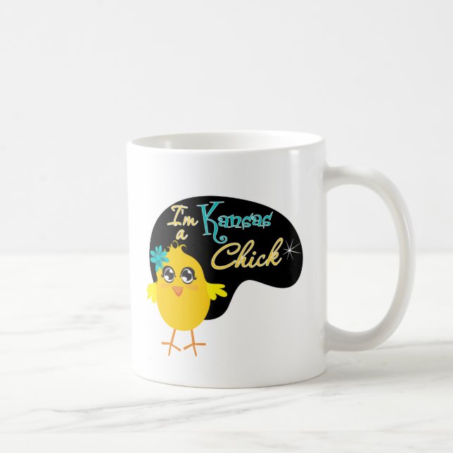Caneca De Café Eu sou um pintinho de Kansas (Direita)