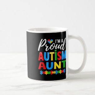 Caneca De Café Eu Sou Um Quebra-cabeça De Consciência Da Tia Do A