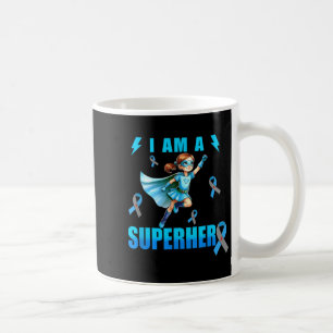 Caneca De Café Eu sou um super-herói Tipo 1 Sensibilização para a