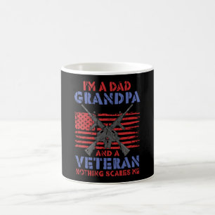Caneca De Café Eu sou um vovô Pai e veterano - Herói Veterano