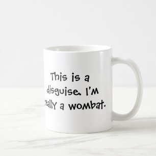 Caneca De Café Eu sou um wombat