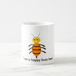 Caneca De Café Eu sou uma abelha ocupada feliz!