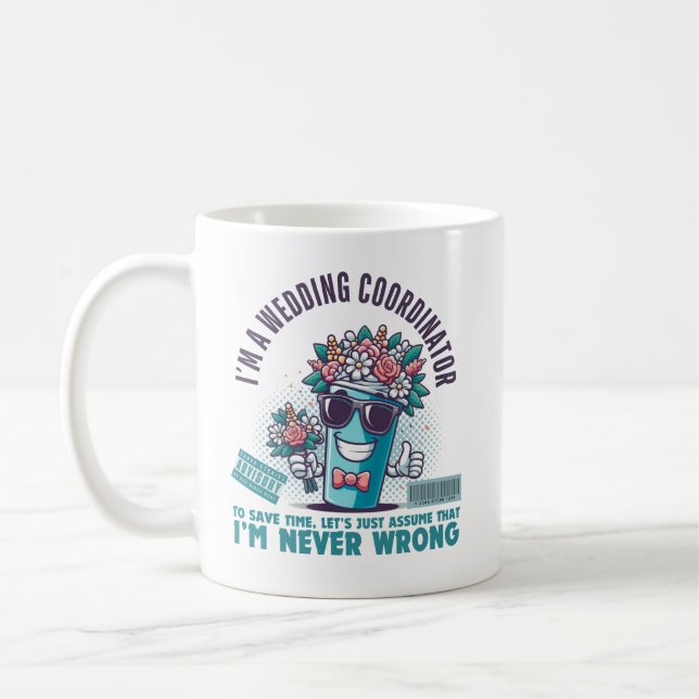 Caneca De Café Eu sou uma coordenadora de casamentos (Esquerda)
