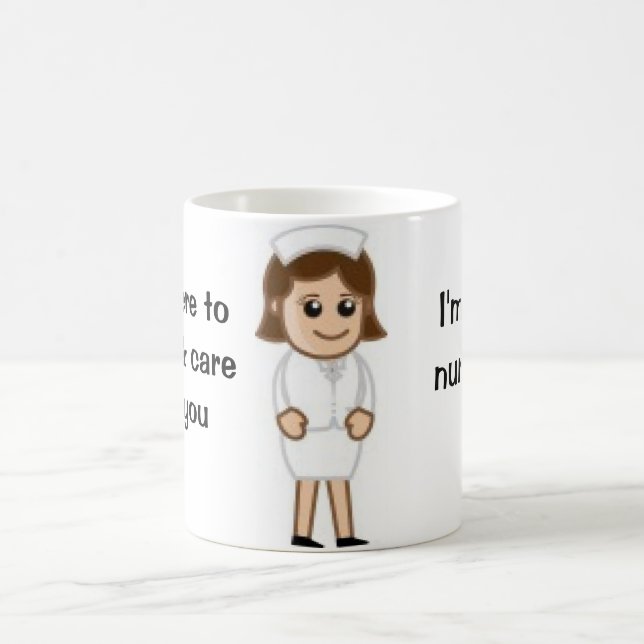 Caneca De Café Eu Sou Uma Enfermeira (Centro)