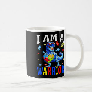 Caneca De Café Eu Sou Uma Família De Autismo De Guerreiro Dinossa