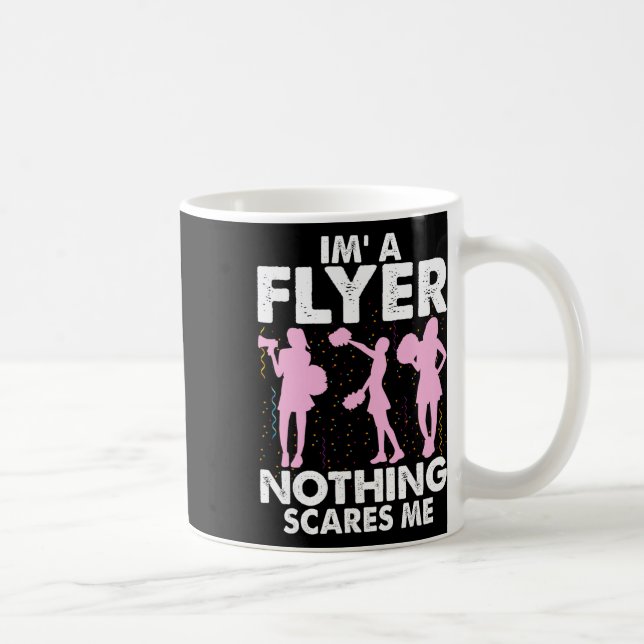 Caneca De Café Eu Sou Uma Flyer Nada Me Assusta Cheer Cheerleadin (Direita)