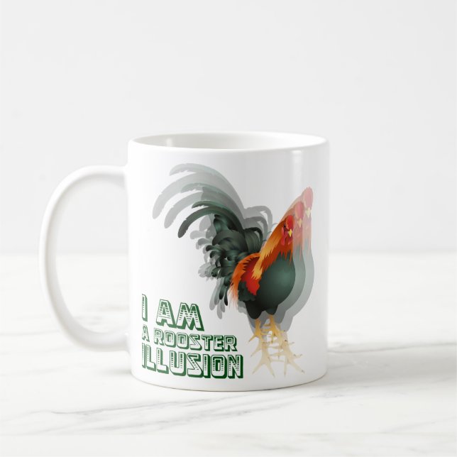 Caneca De Café Eu Sou Uma Ilusão De Galo (Esquerda)