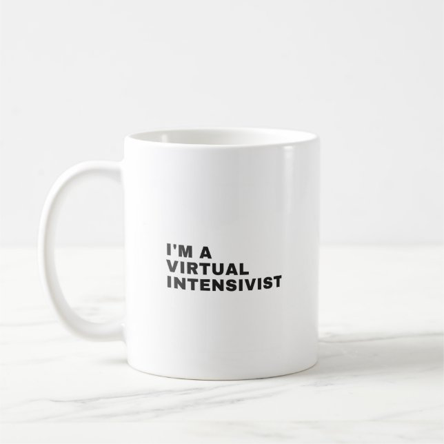 CANECA DE CAFÉ EU SOU UMA INTENSIVISTA VIRTUAL (Esquerda)