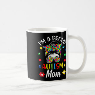 Caneca De Café Eu sou uma mãe orgulhosa. Autismo Sensibilização.