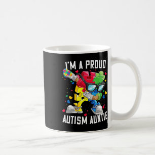 Caneca De Café Eu sou uma tia autista orgulhosa Autismo Autismo.