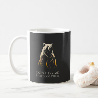 Caneca De Café Eu Sou Urso Gráfico do Filho de Deus