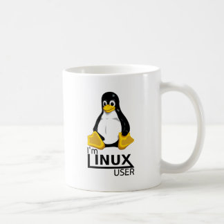 Caneca De Café Eu sou usuário de Linux