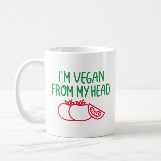 Caneca De Café Eu sou Vegan (Esquerda)