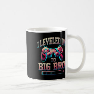 Caneca De Café Eu Subi de Nível Para Irmão Mais Velho Gamer Diver