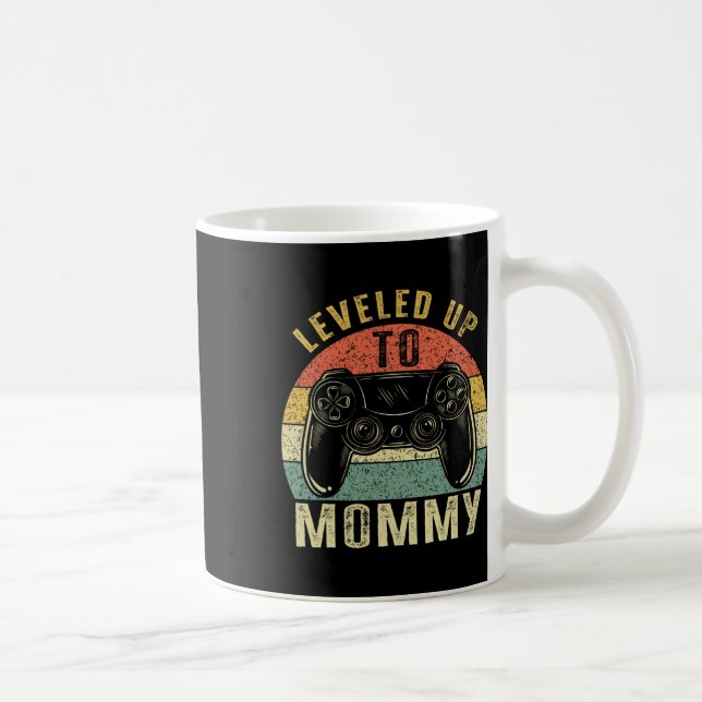 Caneca De Café Eu Subi de Nível para Mamãe Jogadora de Videogames (Direita)