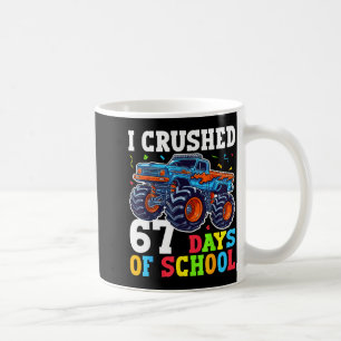 Caneca De Café Eu Superei 67 Dias De Escola 67º Dia De Escola Men