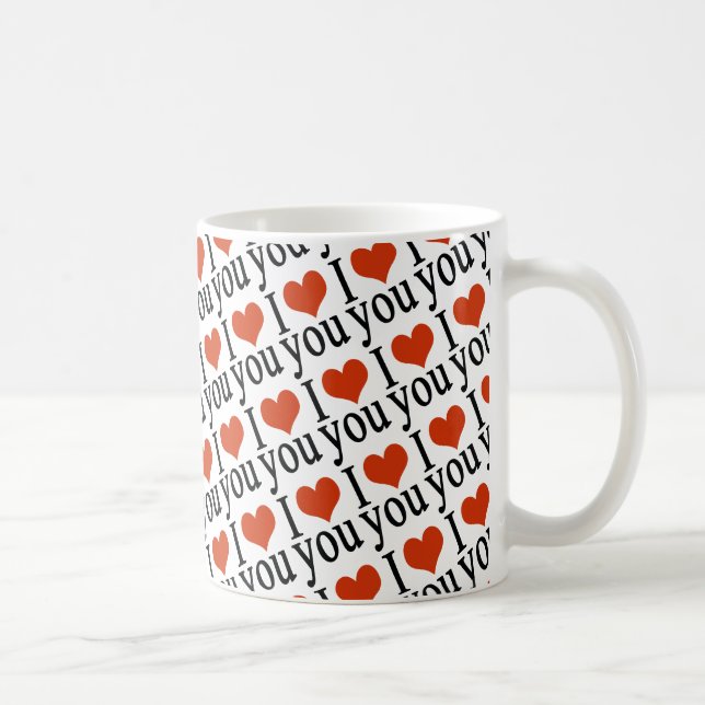Caneca De Café Eu te amo. (Direita)