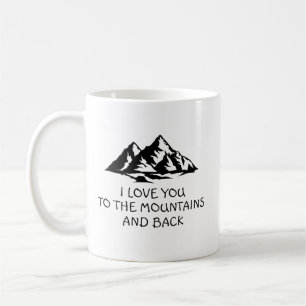 Caneca De Café Eu Te Amo Às Montanhas E Presentes De Casamento De