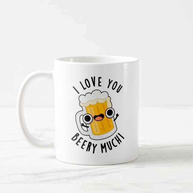 Caneca De Café Eu Te Amo Bebendo Muito Engraçado Beber Arma (Esquerda)
