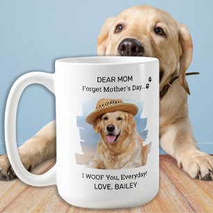 Caneca De Café Eu Te Amo Cachorro Mãe Feliz Dia de as mães Pet 