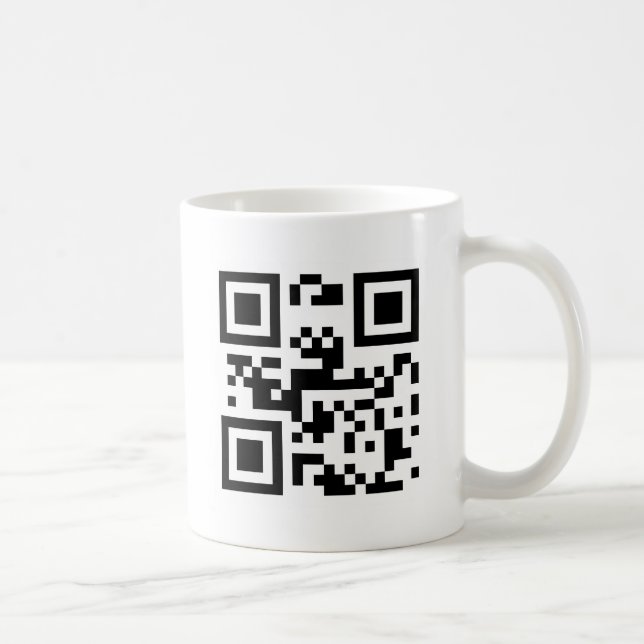 Caneca De Café Eu te amo - código de QR (Direita)