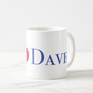 Caneca De Café Eu te amo, Dave.