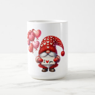 Caneca De Café Eu te amo Dia de os namorados Gnome