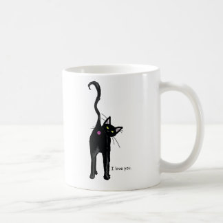 Caneca De Café Eu te amo, gato