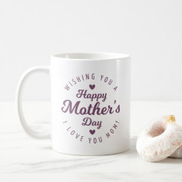 Caneca De Café Eu Te Amo, Mãe Dia de as mães | Coffee Mug