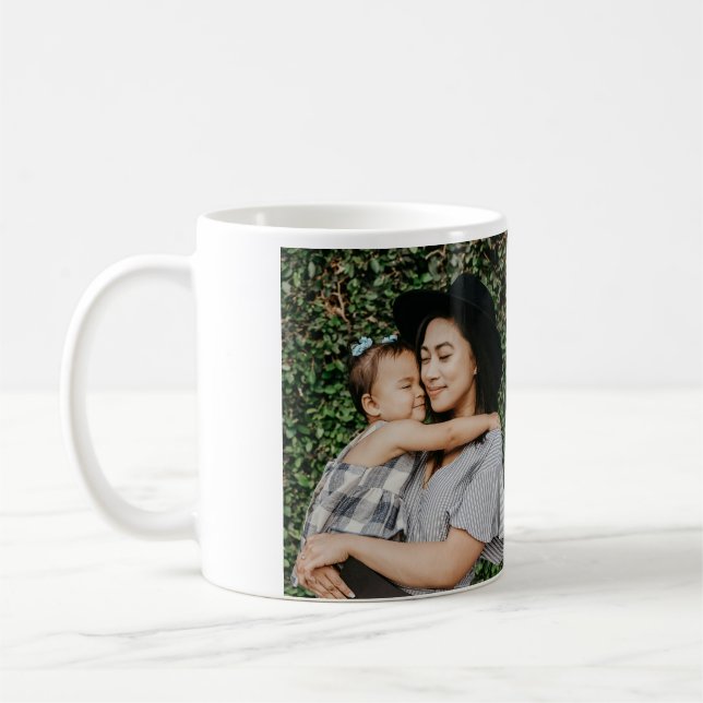 Caneca De Café Eu te amo mãe dia de as mães elegante adicionar te (Esquerda)