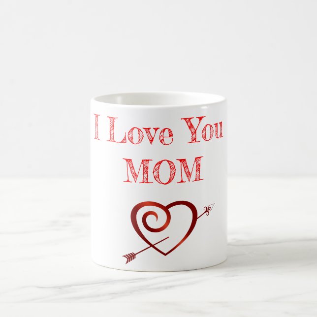 Caneca De Café Eu te amo, MÃE Mug (Centro)