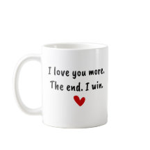 Eu Te Amo Mais Coração Vermelho Moderno Trendy Mug