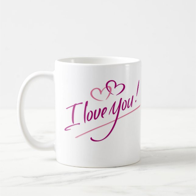 Caneca De Café Eu Te Amo Mug (Esquerda)