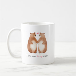 Caneca De Café Eu Te Amo Muito Urso