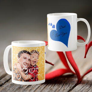 Caneca De Café Eu te amo Pai Dia de os pais Gift Coffee Mug