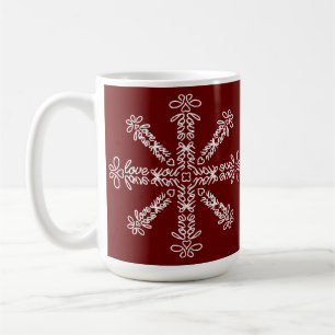 Caneca De Café Eu te amo Palavras Ocultas