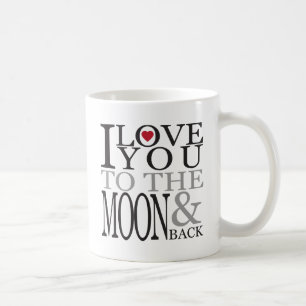 CANECA DE CAFÉ EU TE AMO PARA A LUA E PARA TRÁS