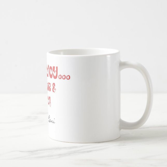 Caneca De Café Eu te amo… Para sempre & um dia (Direita)