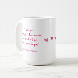 Caneca De Café "Eu te amo pelo que você é"...Dia de os namorados