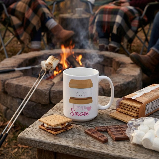 Caneca De Café Eu Te Amo Smore (Criador carregado)
